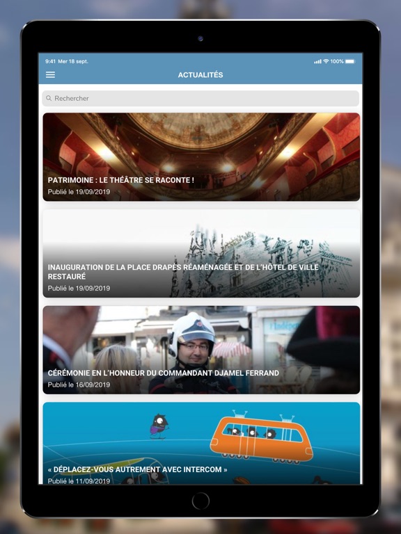 Ville de Sens iPad screenshot 4 - News app