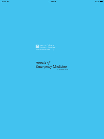 Annals of Emergency Medicine - náhled