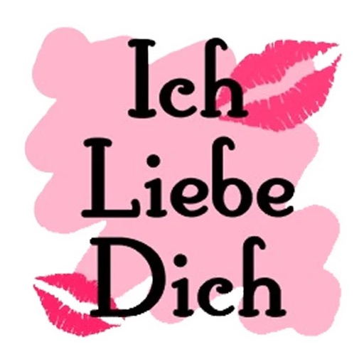 Ich liebe dich Stickers