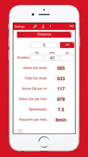 running and walking calories iphone screenshot 3