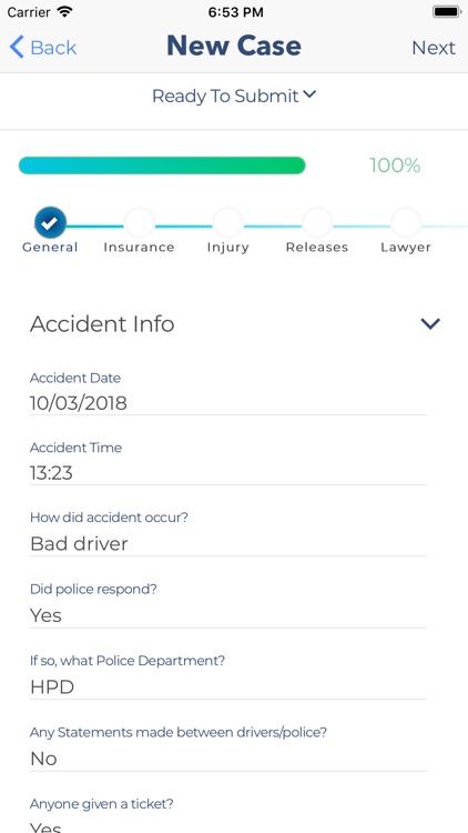 Hurt - Medical and Lawyer