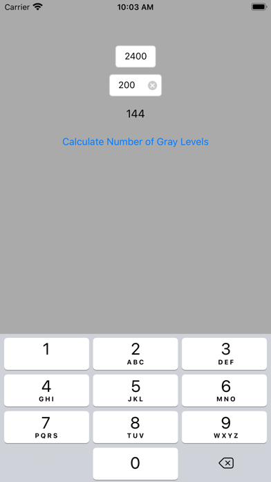 Screenshot #1 pour Pre-Press Gray Levels