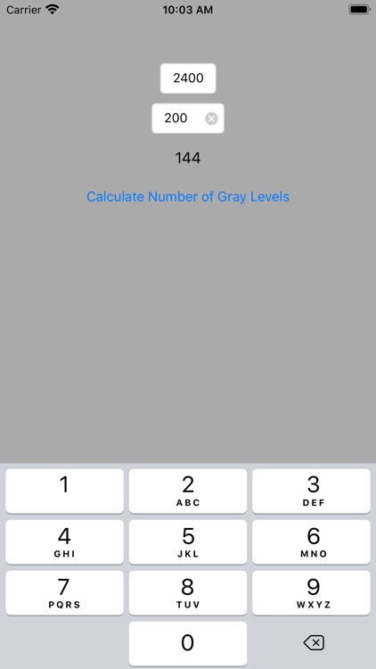 Pre-Press Gray Levels