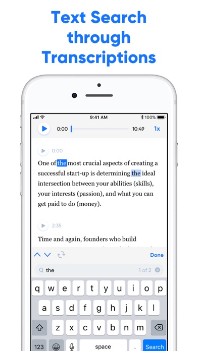 Transcribe - Speech to Text Screenshot