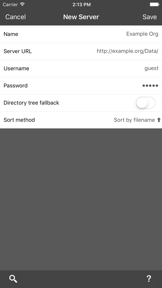 WebDAV Navigator screenshot
