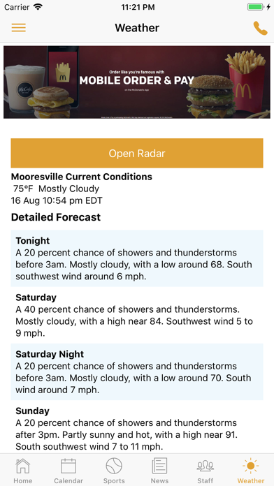 Mooresville Athletics Indiana iPhone screenshot 6 - Education app