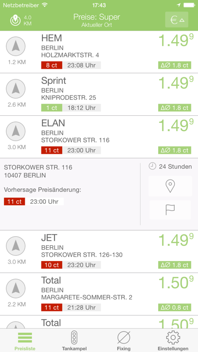 Screenshot #2 for benzinpreis.de