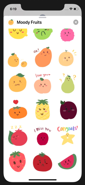 Moody Fruits Stickers(圖3)-速報App