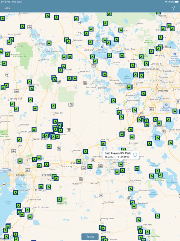 Screenshot #6 pour FLORIDA: Campgrounds & RV's