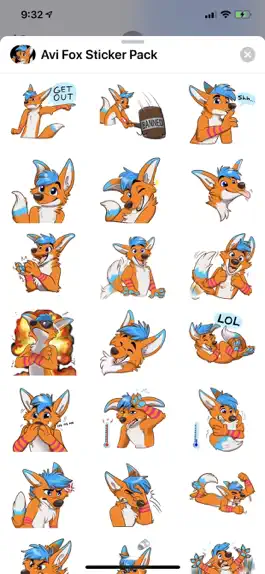 Game screenshot Avi Fox Sticker Pack hack