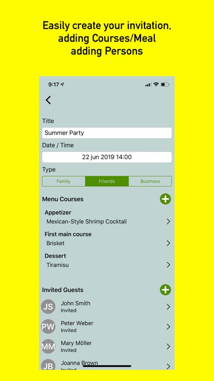 Guests and Invitations