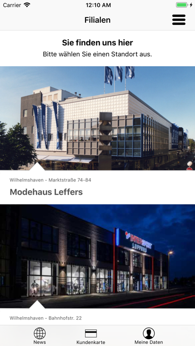 Modehaus Leffers Screenshot