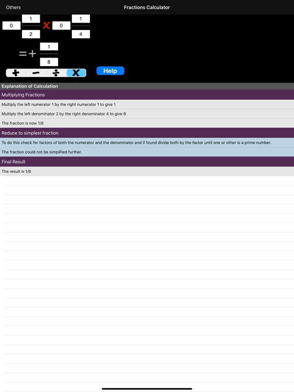 Fractions Calculatorのおすすめ画像4