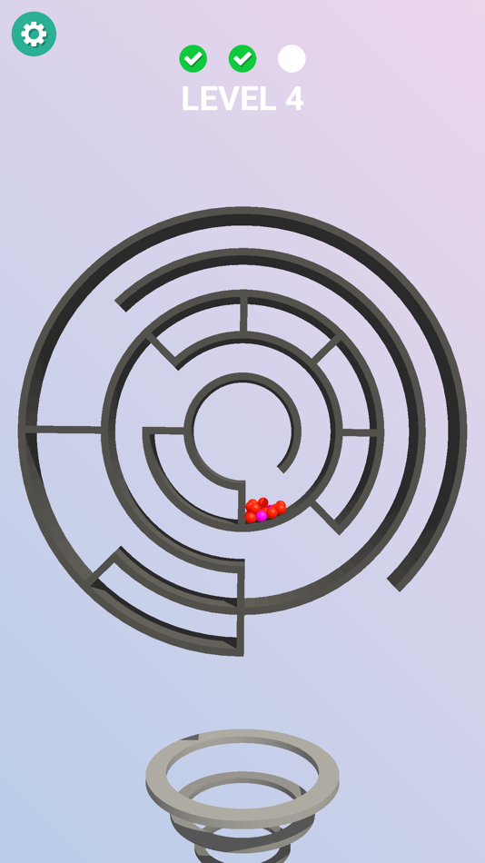 #4. Maze Balls 3D (iOS) 由: FortyFour Games