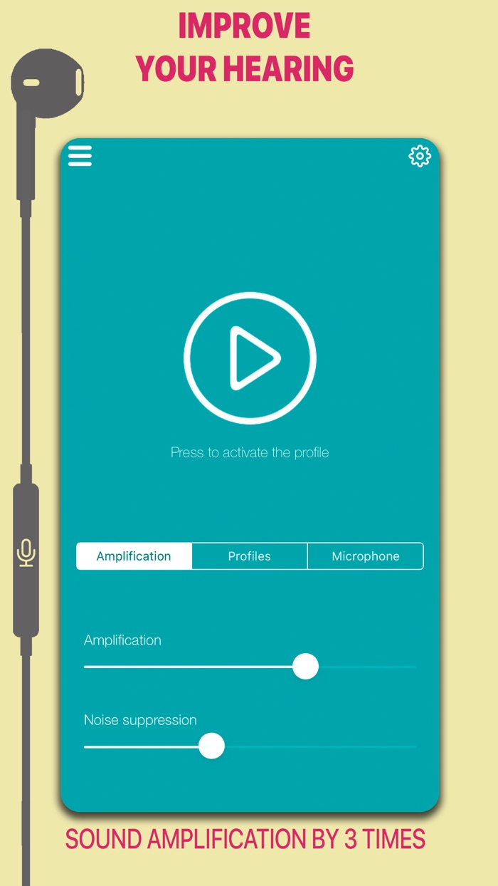 AMPLIFICADOR DE VOLUME, SALUD