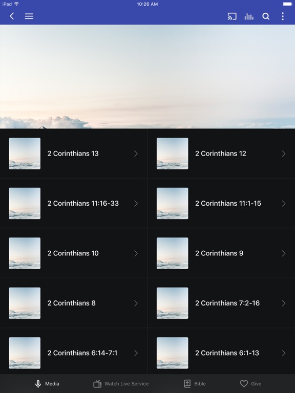 Calvary Chapel Willits iPad screenshot 2 - Education app