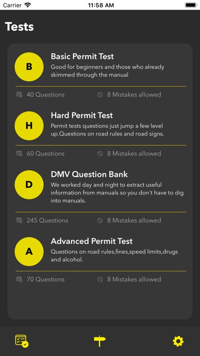 DMV Exam Prep 2024 app screenshot