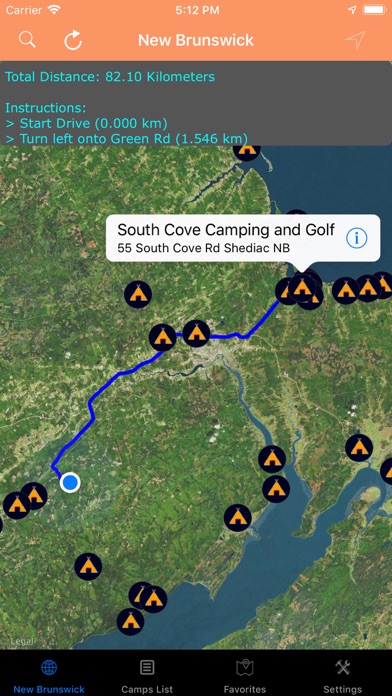 Screenshot #2 pour New Brunswick – Camps RV Parks