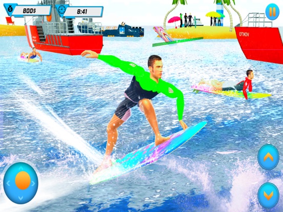 Screenshot #6 pour Beach Water Surfing Fun Race
