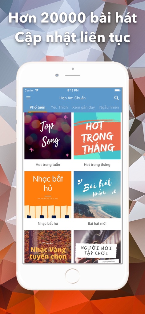 Hop Am Chuan - Guitar Tabs - L'app offre un accesso immediato a oltre 20.000 brani, navigabili facilmente attraverso categorie di brani organizzate per scoprire nuove melodie o classici senza tempo.