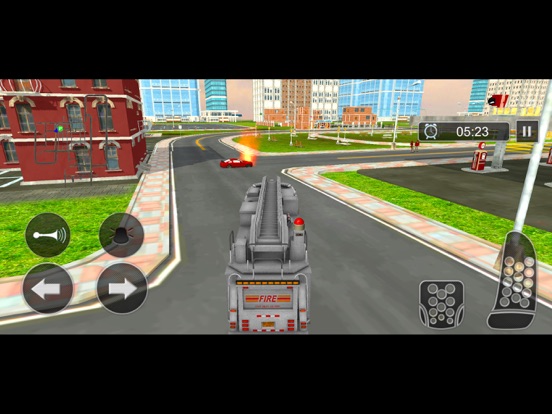 Screenshot #4 pour Feu un camion conduite simulat