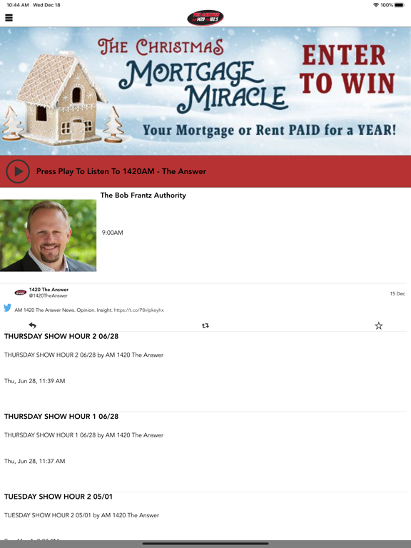 Screenshot #4 pour AM 1420 The Answer