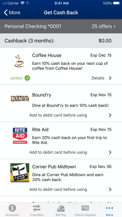 Fortera Credit Union Screenshot