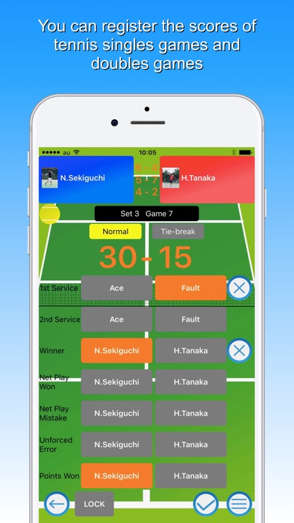 Tennis Score & Card