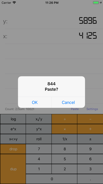 Screenshot #3 pour RPN Calculator DeepStack