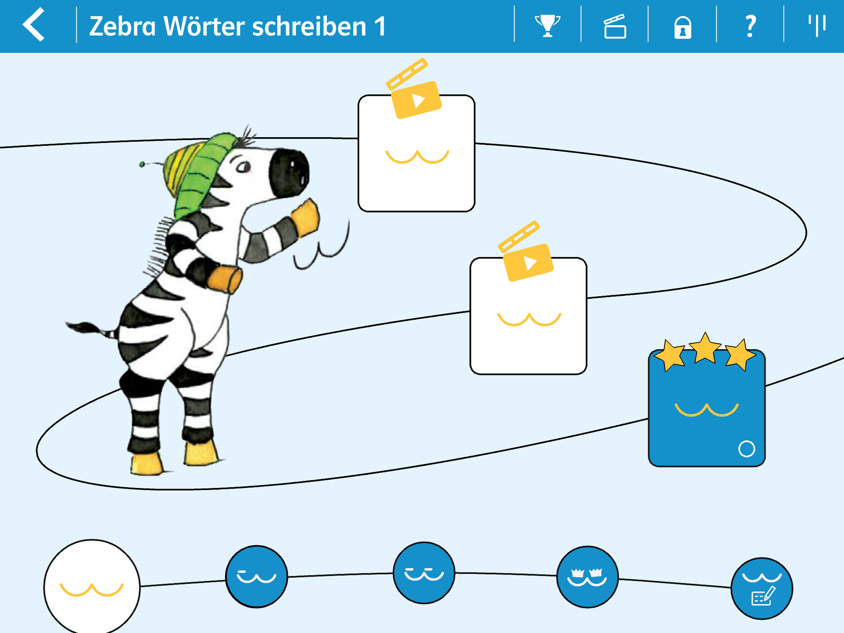 Wörter schreiben 1 mit Zebra