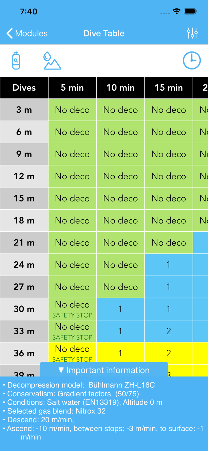Diveplanner Tec & Rec screenshot 2
