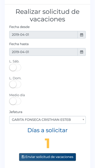 RRHH a su alcance screenshot