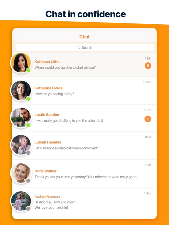 Match AuPair iPad screenshot 4 - Lifestyle app