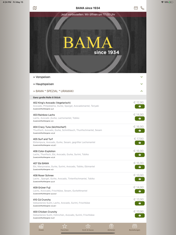 Screenshot #4 pour BAMA since 1934 (Sushi-Asia)