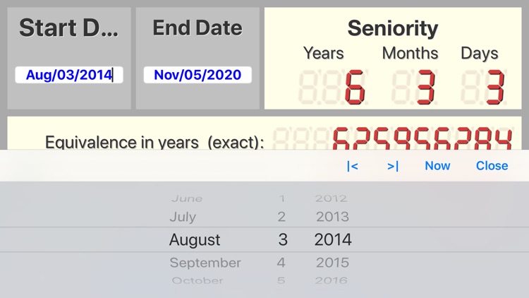 Seniority calculator