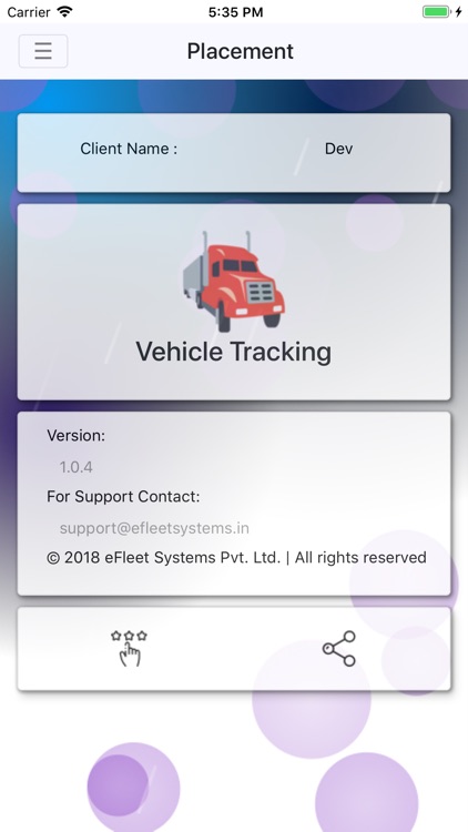 eFleet - Vehicle Placement