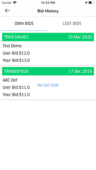 BidALift Driver Screenshot 2 - AppWisp.com BidALift Driver Screenshot 2 - AppWisp.com