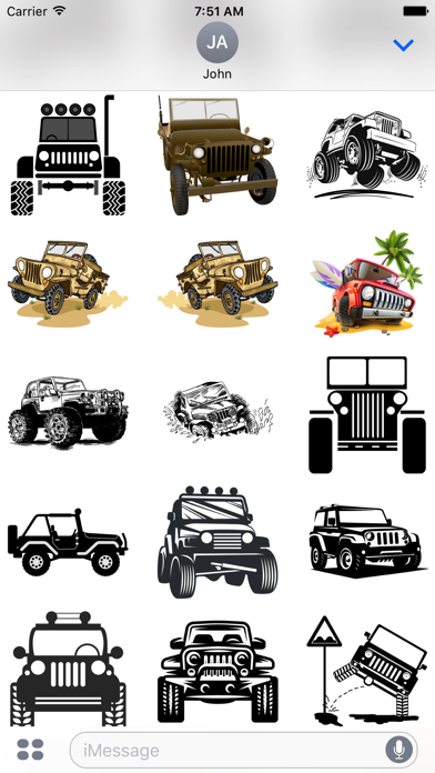 Its a Jeep Thing Sticker Pack Screenshot