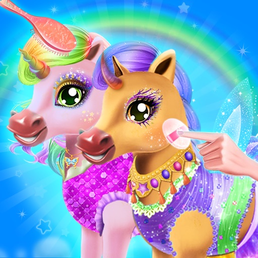 Rainbow Pony Twins Day Care icon