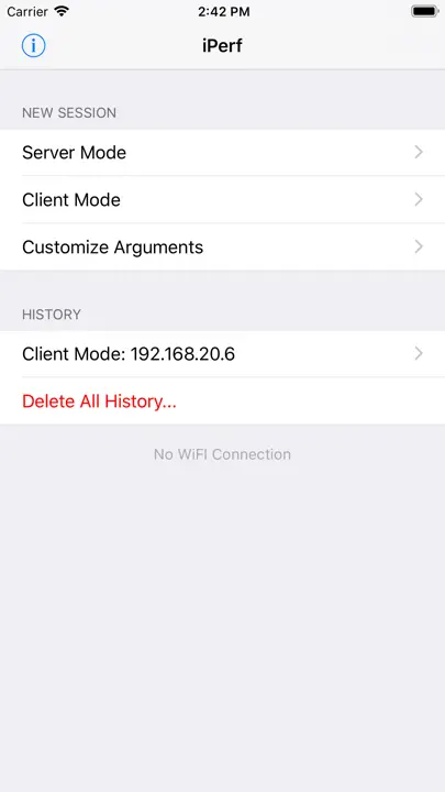IPerf - Speed Test Tool iPhone-skjermbilde 1