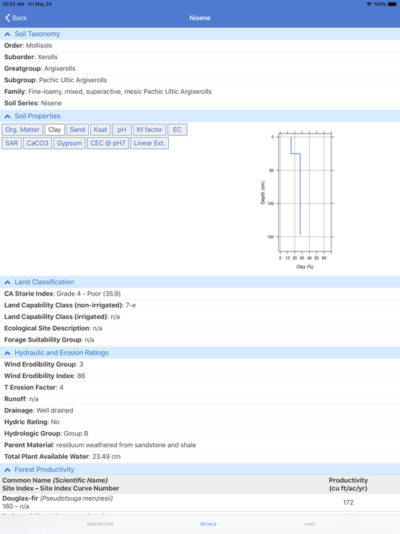 SoilWeb iPad screenshot