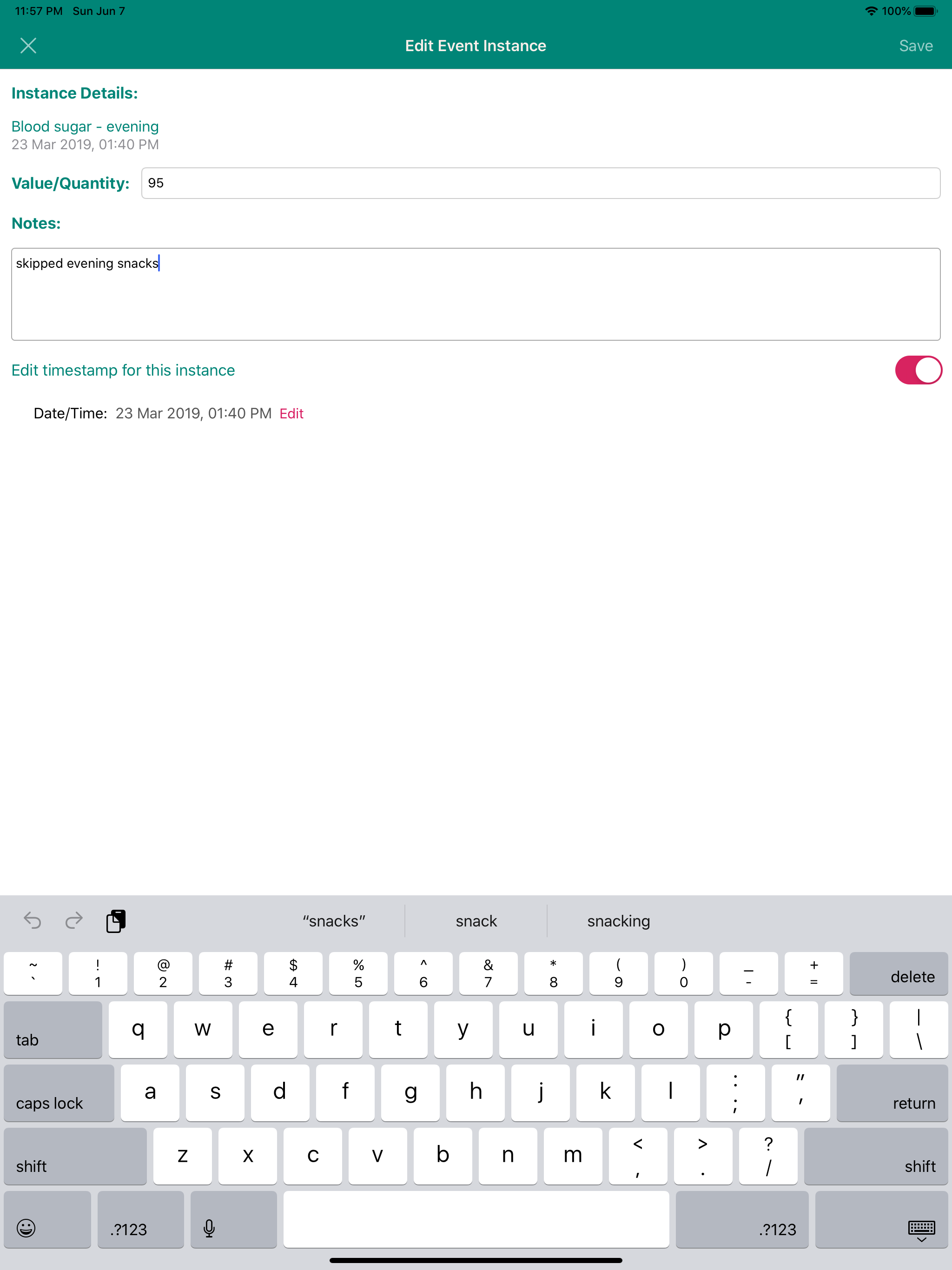 Quick Event Logger screenshot 14