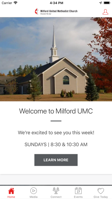 Milford UMC Screenshot