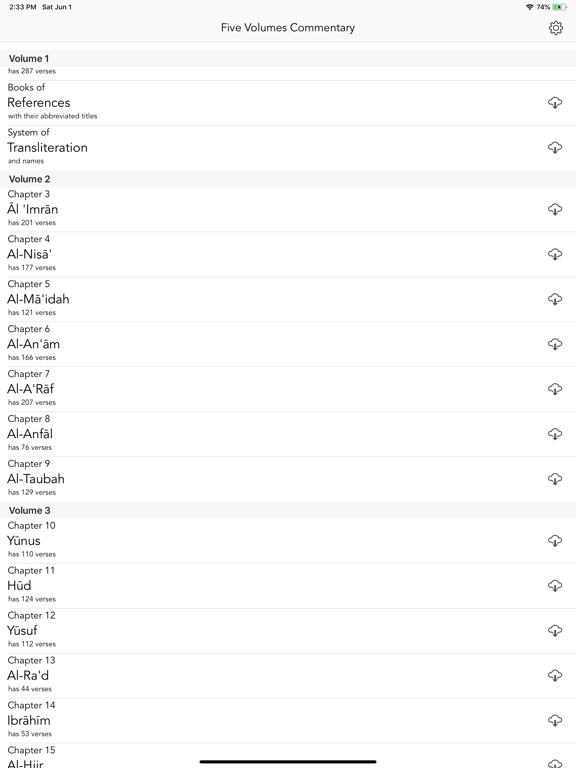 Five Volumes Commentary