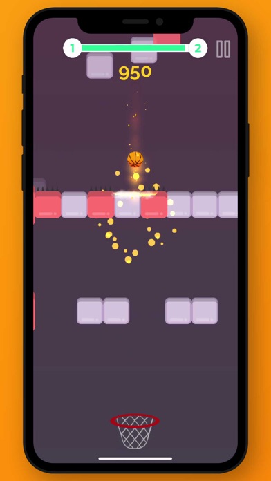 Dunk Jump 2.0: A Dunk Game iPhone screenshot
