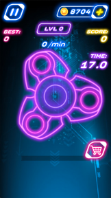 Finger Spinner: Glow by Hand screenshot