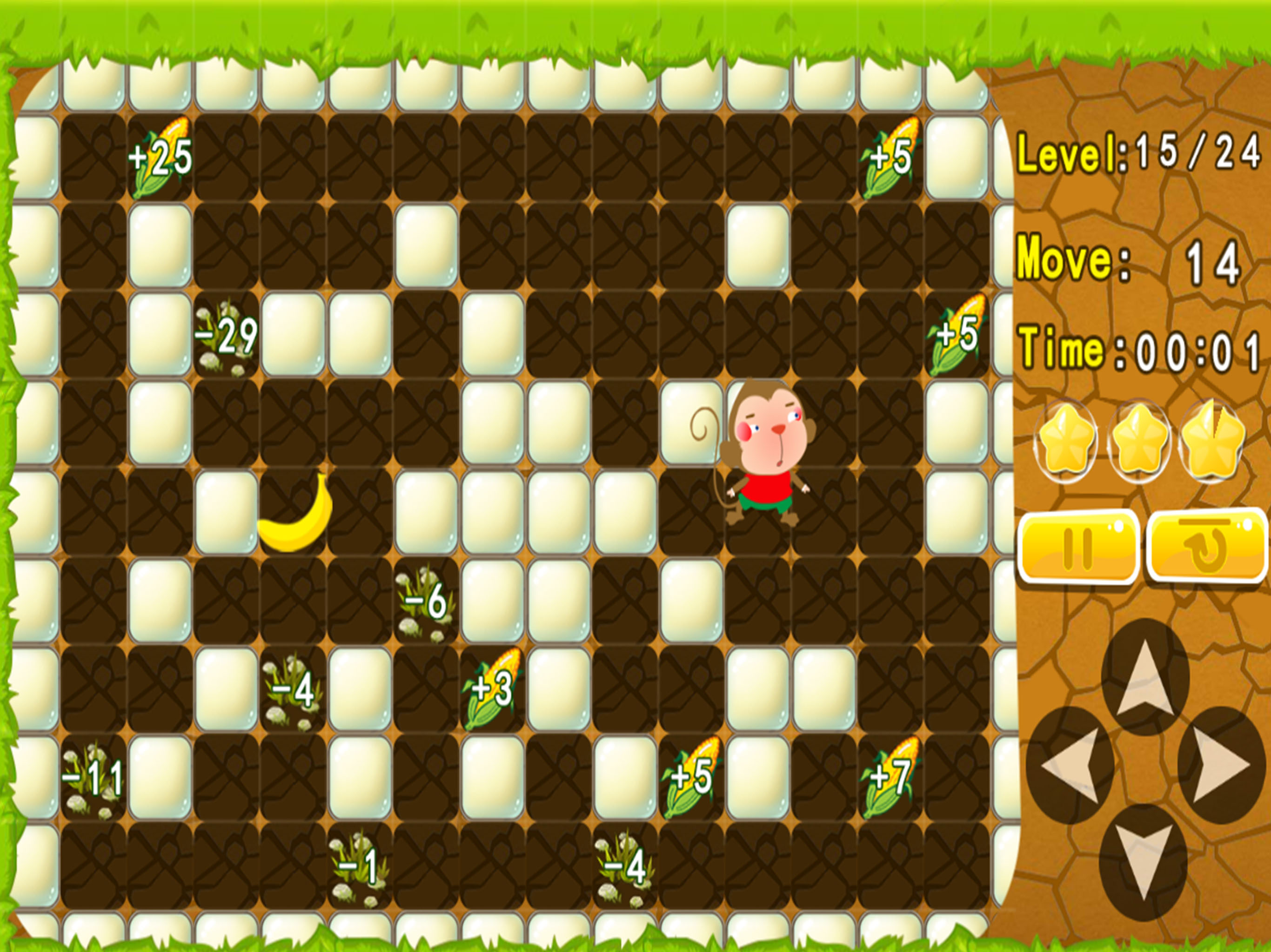 Monkey find the way to bananas