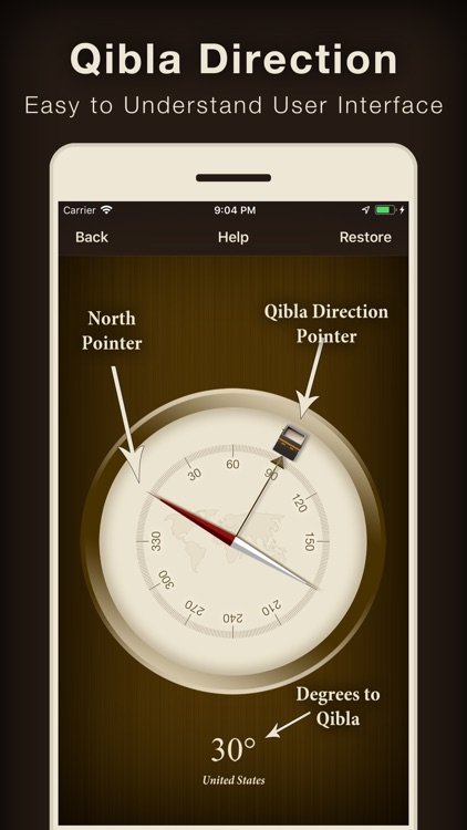 Qibla Compass (Kaaba Locator)