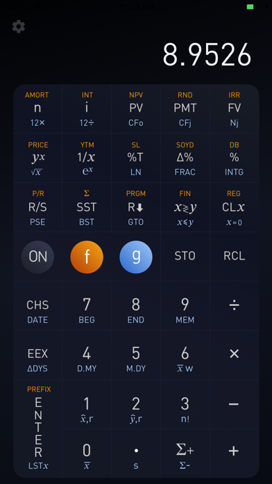 Vicinno Financial Calculator Screenshot