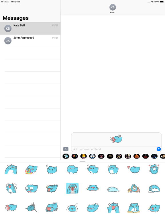 Screenshot #5 pour Cute Animated Bug Cat Stickers